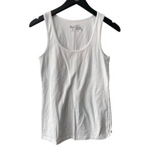 Paramour Tank Top Size Medium Sleeveless Scoop Neck White Cotton Everyday Wear